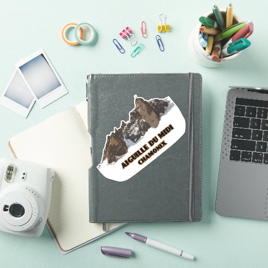 Aiguille du Midi, Mont Blanc Mountain Sticker (iPad Cover)
