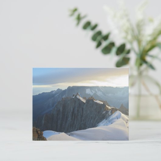 Aiguille du midi uitzicht Chamonix Briefkaart (Staand voorkant)
