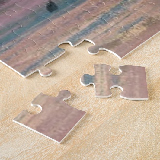 Aiguille & Porte d'Aval Etretat Sunset Monet Fine Legpuzzel (Zijkant)