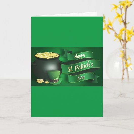 AIH St. Patrick's Day Card Kaart (Gele Bloem)