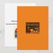 AIH Thanksgiving Dag Kaart (Voorkant / Achterkant)
