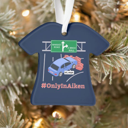 Aiken, SC, Brick Wall Meme Ornament (Boom)