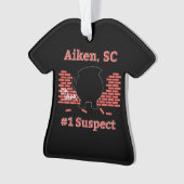 Aiken, SC, nummer 1 Verdenking van versiering Ornament (voorkant)