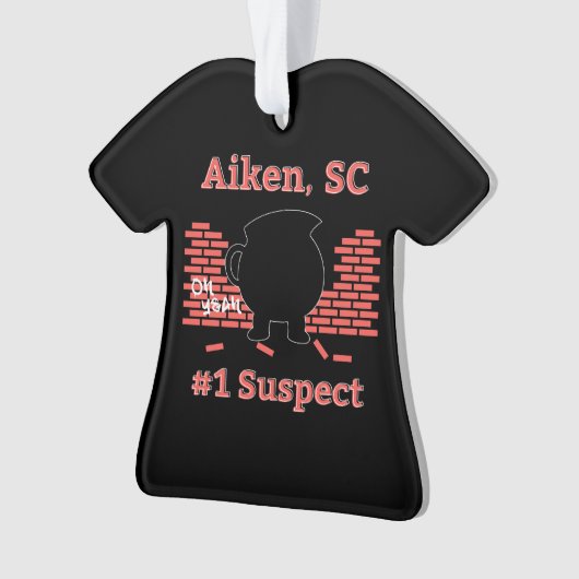 Aiken, SC, nummer 1 Verdenking van versiering Ornament (voorkant)