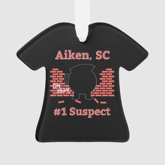 Aiken, SC, nummer 1 Verdenking van versiering Ornament (achterkant)