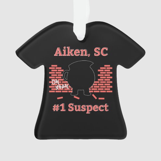 Aiken, SC, nummer 1 Verdenking van versiering Ornament (voorkant)