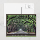 Aiken SC postage South Boundary Briefkaart (Voorkant / Achterkant)