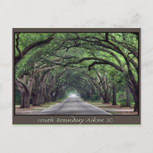 Aiken SC postage South Boundary Briefkaart