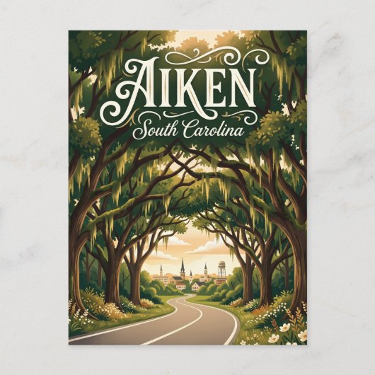 Aiken USA Briefkaart (Voorkant)