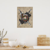 Aikenhead Clan badge Crossed Swords Poster 18x24 (Keuken)