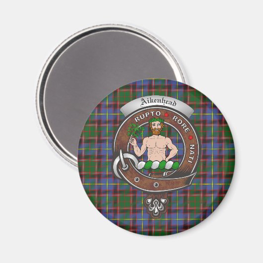 Aikenhead Clan Badge Magnet (Voorkant / Achterkant)