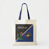 Aikenhead Clan Badge & Tartan Canvas tas (Voorkant)