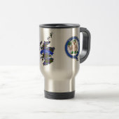Aikenhead Clan Badge & Tartan Travel Mug Reisbeker (Voorkant rechts)