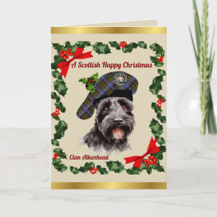Aikenhead Scottie Dog Gepersonaliseerde Xmas Kaart