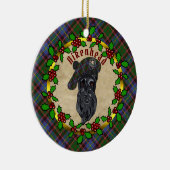 Aikenhead Scottie Dog kerstkeramisch Ornament (Rechts)