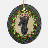 Aikenhead Scottie Dog kerstkeramisch Ornament (Links)