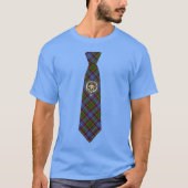 Aikenhead Scottish Clan Badge & Tartan Necktie T-shirt (Voorkant)