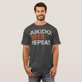  Aikido Beer Herhaalt Funny T-shirt (Voorkant volledig)