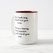 Aikido-beginselen Tweekleurige Koffiemok (Voorkant links)