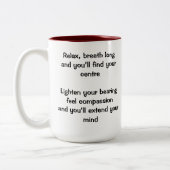 Aikido-beginselen Tweekleurige Koffiemok (Links)