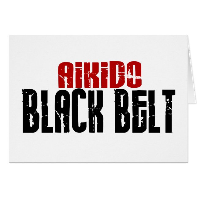 Aikido Black Belt (Voorkant Horizontaal)