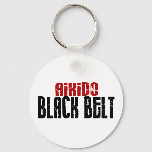 Aikido Black Belt Sleutelhanger (Voorkant)
