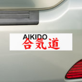 aikido bumpersticker (Op auto)