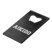 Aikido Creditkaart Flessenopener (Voorkant Gekanteld)