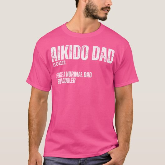 Aikido Dad Definitie Grappige Mannen Vader Aikido T-shirt (Voorkant)