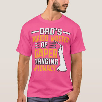 Aikido Dad's Master of Diaper Changing Diplomacy M T-shirt