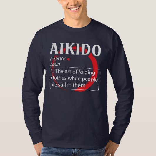Aikido Definition Martial Arts T-shirt (Voorkant)