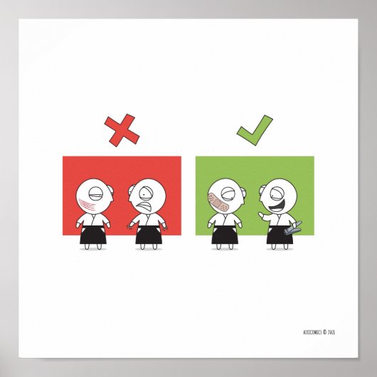 Aikido - Dojo Rule #2 Poster (Voorkant)