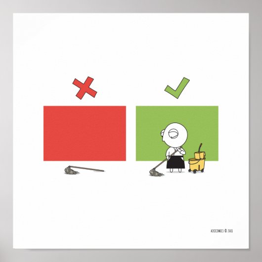 Aikido - Dojo Rule #6 Poster (Voorkant)