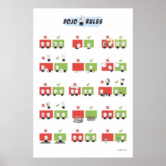 Aikido - Dojo Rules Poster (Voorkant)