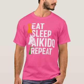Aikido Eat Sleep Aikido Repat T-shirt