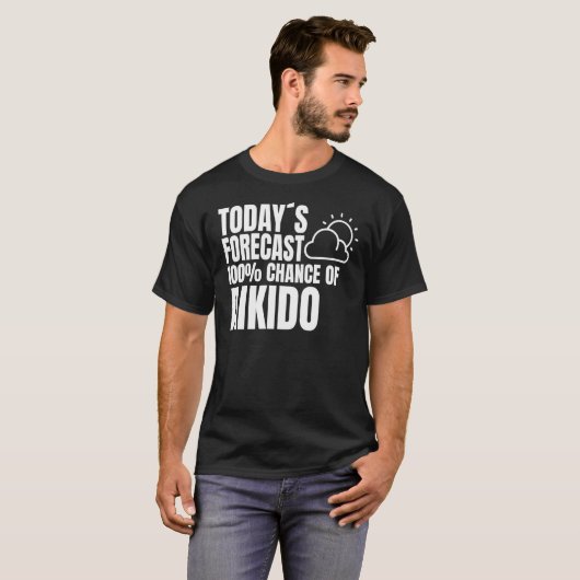 Aikido gezegde maakt Japanse martial Aikido T-shirt (Voorkant volledig)