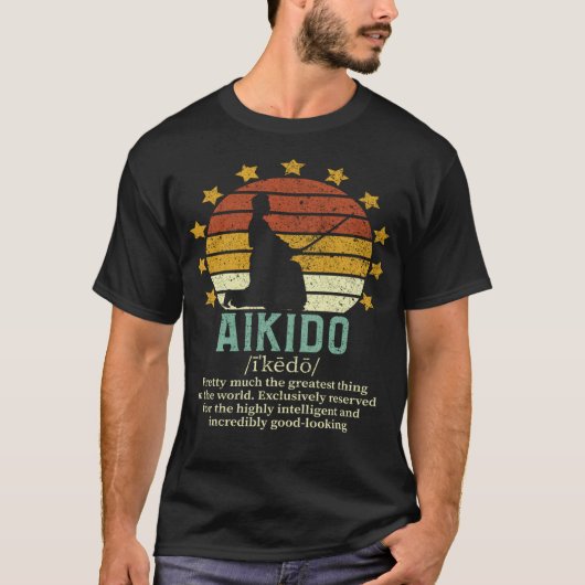 Aikido Grappig Fake Definition Aikido Fighter Gift T-shirt (Voorkant)