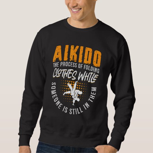Aikido Het Proces Martial Samurai Sport Vechter  Trui (Voorkant)