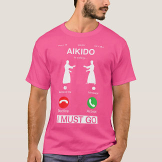 Aikido is bellen en ik moet koel telefoonscherm ga t-shirt