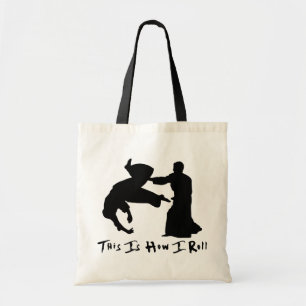 Aikido is hoe ik moet rollen tote bag
