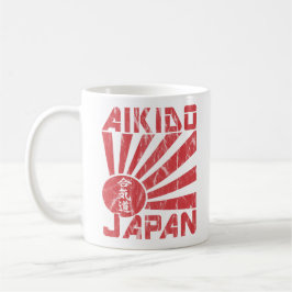 Aikido Japan Navel Flag Retro Drink/Koffie Mok