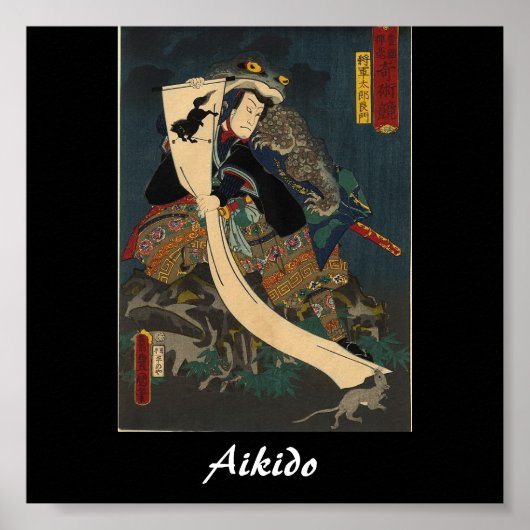 Aikido Japanse martial Art Poster (Voorkant)