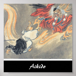Aikido Japanse martial Art Poster