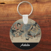 Aikido Japanse martial Art Sleutelhanger (Voorkant)