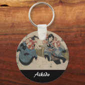 Aikido Japanse martial Art Sleutelhanger (Voorkant)