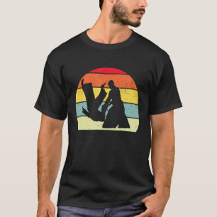 AIKIDO Karate Judo Cool vechtsport retro martial T-shirt