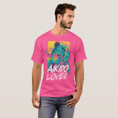 Aikido Lover Strijder Martial Arts Training T-shirt (Voorkant volledig)