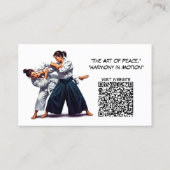 Aikido Martial Arts-instructeur Visitekaartje (Achterkant)