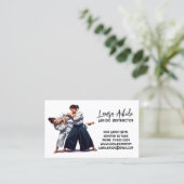 Aikido Martial Arts Instructor Visitekaartje (Staand voorkant)