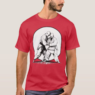 Aikido Martial Arts Sports Fighters At Sunset fami T-shirt